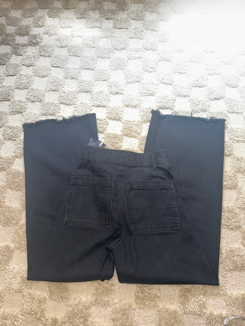 Zara ZW Marine Straight High Rise Jeans Bundle (3) Khaki/Black/Green | Size: 2 - Picture 9 of 16